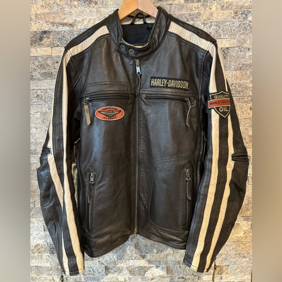 Harley Davidson Motorcycle Jacket men’s L - Picture 1 of 12